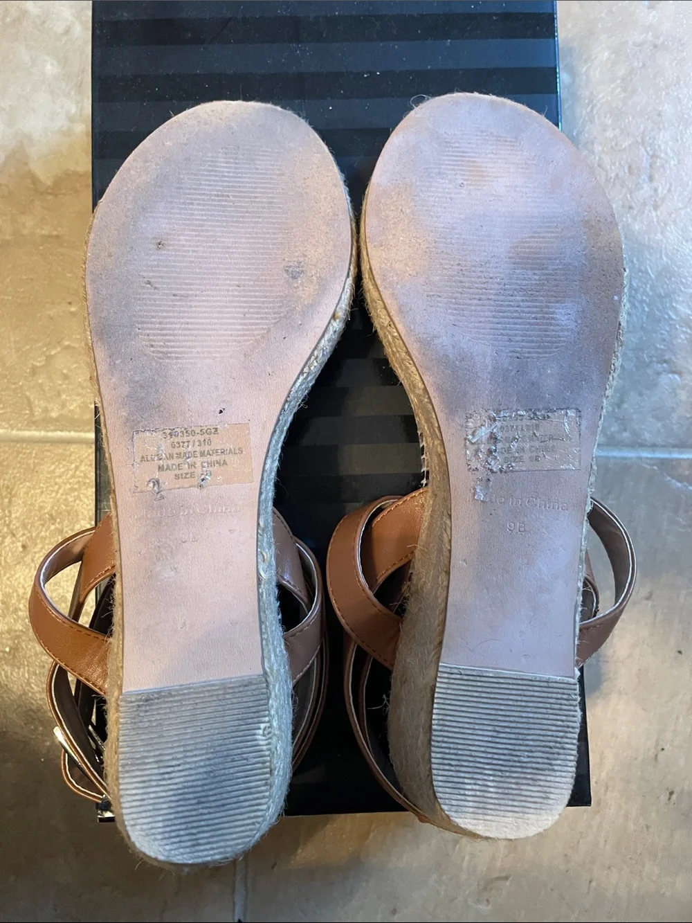 Victoria's Secret Brown and Cream Snake-Print Ankle Strap Sandals